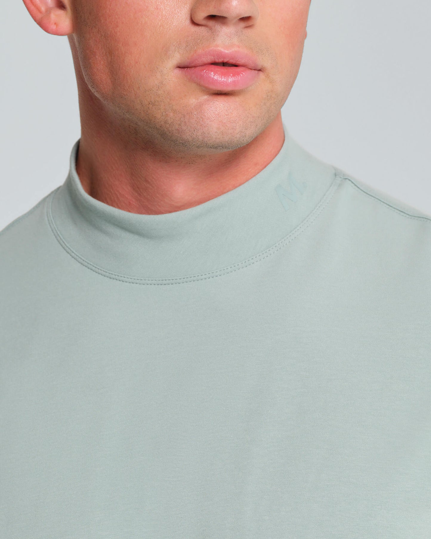 Micro Mock Neck LS Crew