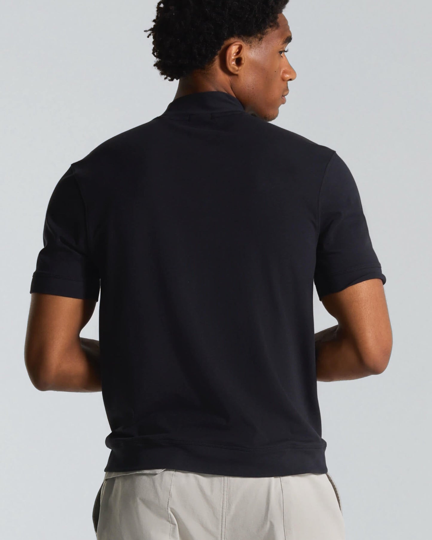 Micro Mock Neck SS Crew
