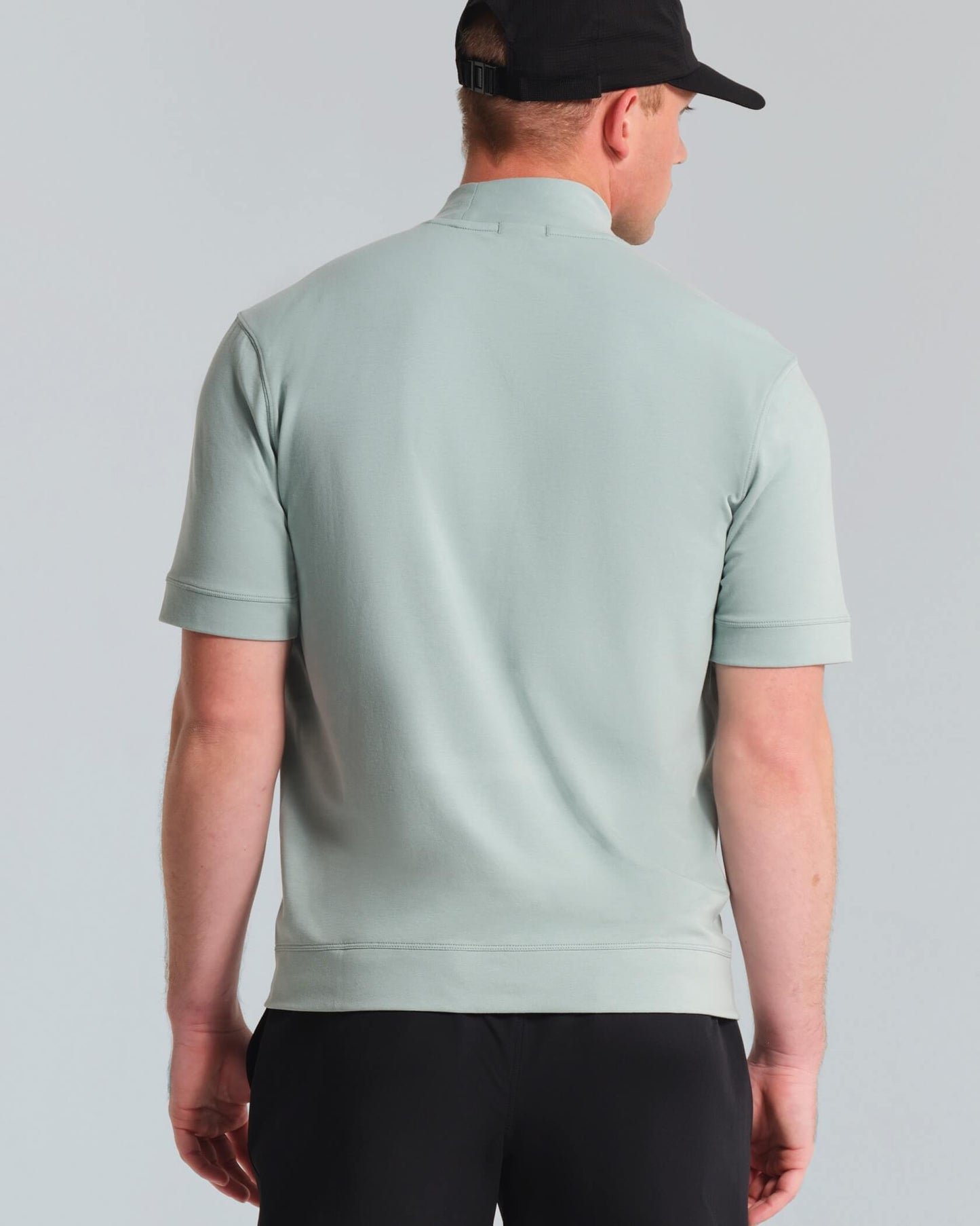 Micro Mock Neck SS Crew
