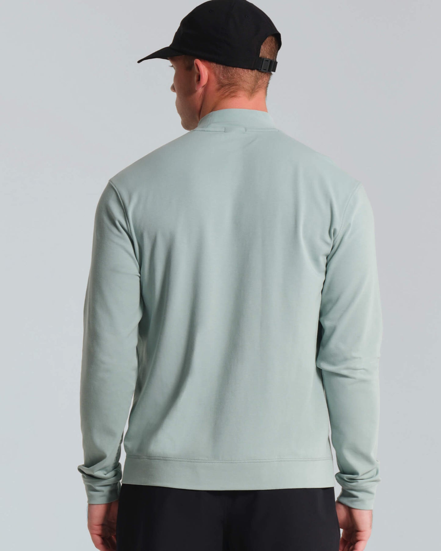 Micro Mock Neck LS Crew