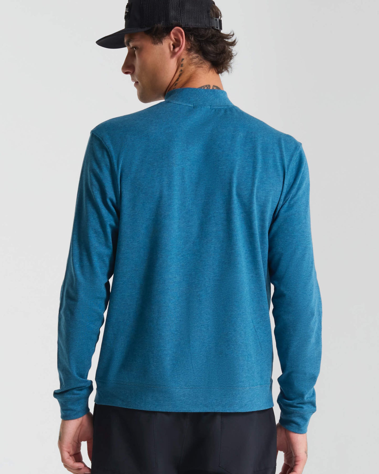 Micro Mock Neck LS Crew