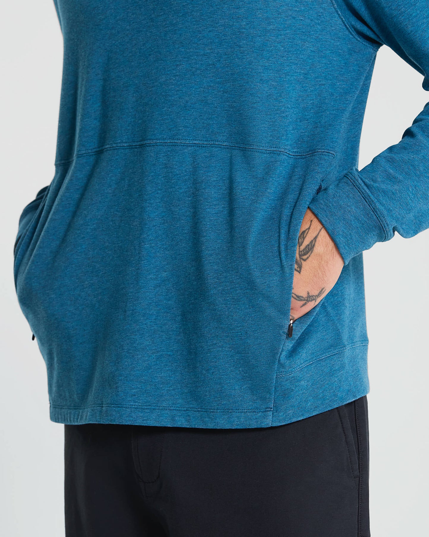 Micro Mock Neck LS Crew