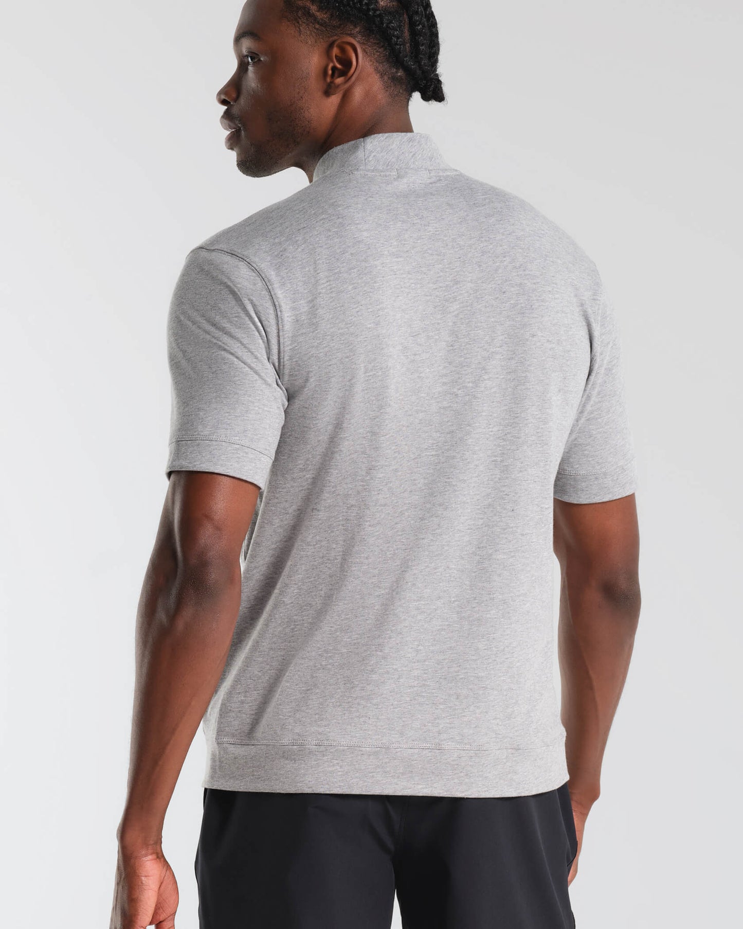 Micro Mock Neck SS Crew