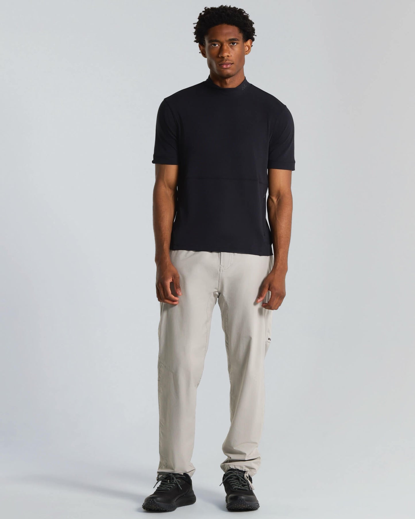 Micro Mock Neck SS Crew