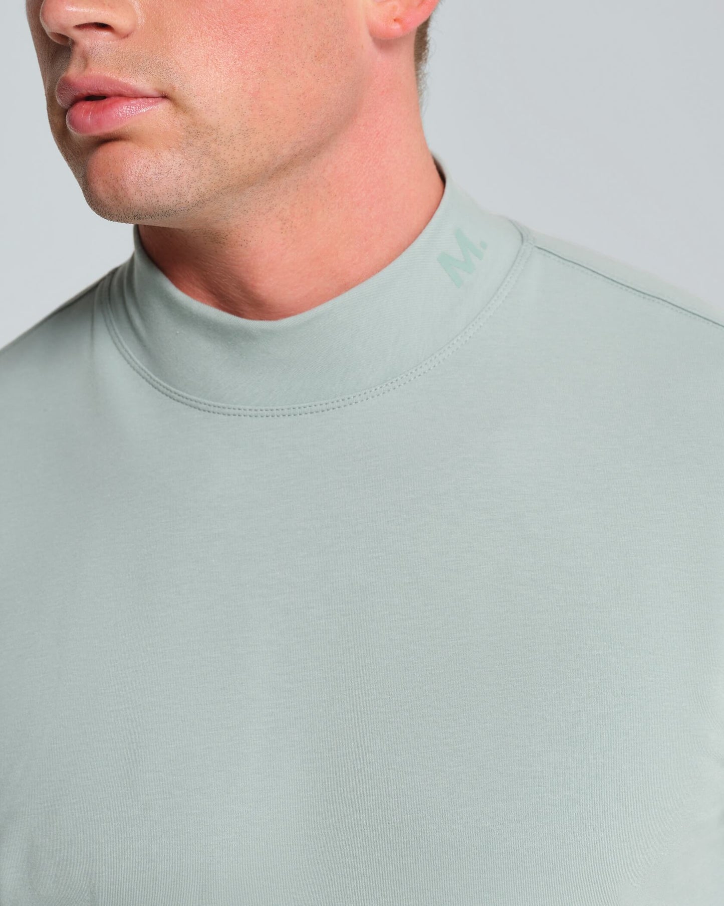 Micro Mock Neck SS Crew
