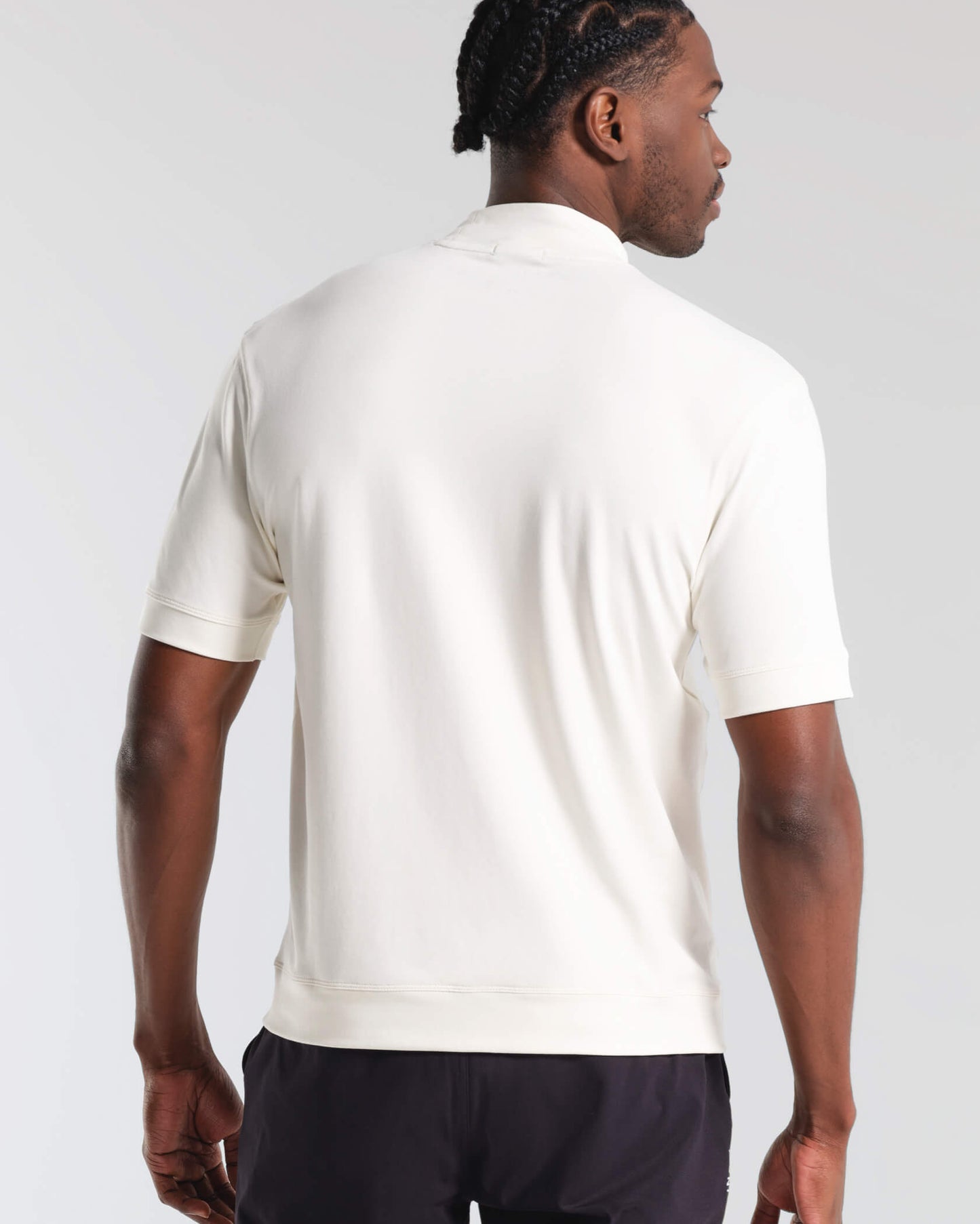 Micro Mock Neck SS Crew