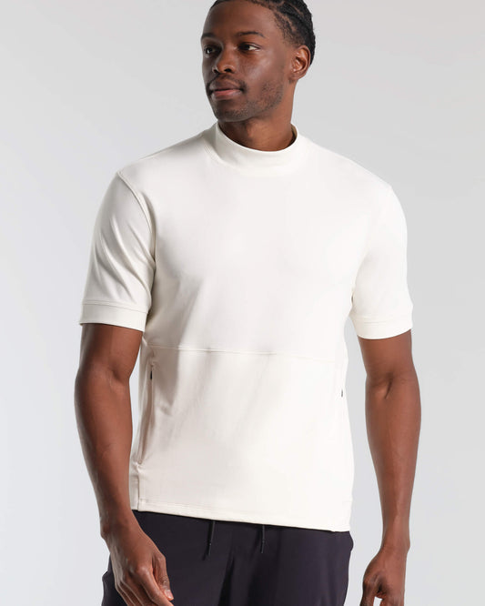 Micro Mock Neck SS Crew